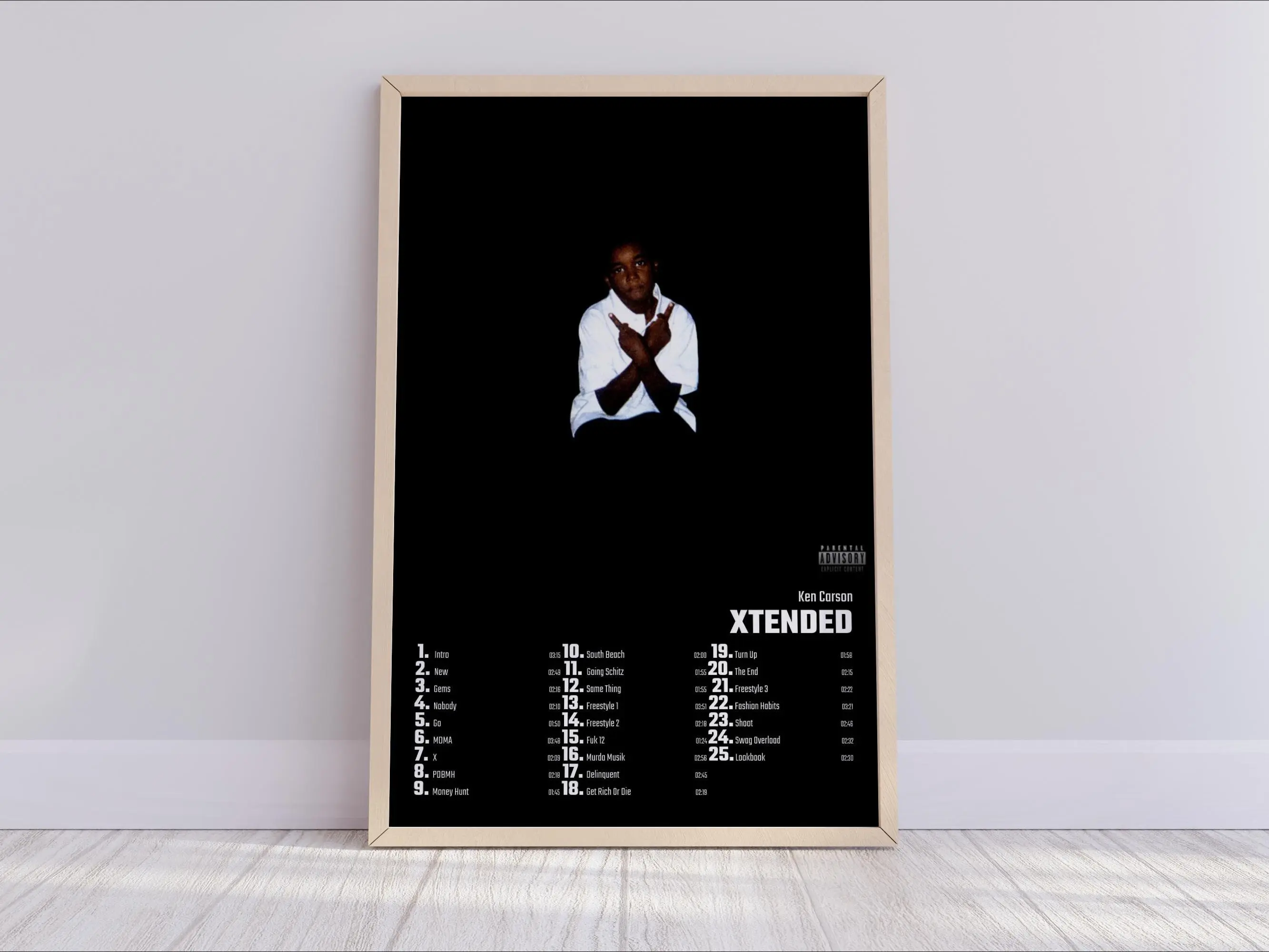 Ken Carson - Xtended | Album Cover Poster For Home Wall Art Meaningful Gift For Family Gift For Boyfriend Valentine Gift Birthday Gift Holiday Gift