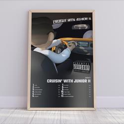 Junior H - Cruisin' With Junior H  Album Cover Poster Meaningful Gift For Family Gift For Boyfriend Valentine Gift Birthday Gift Holiday Gift