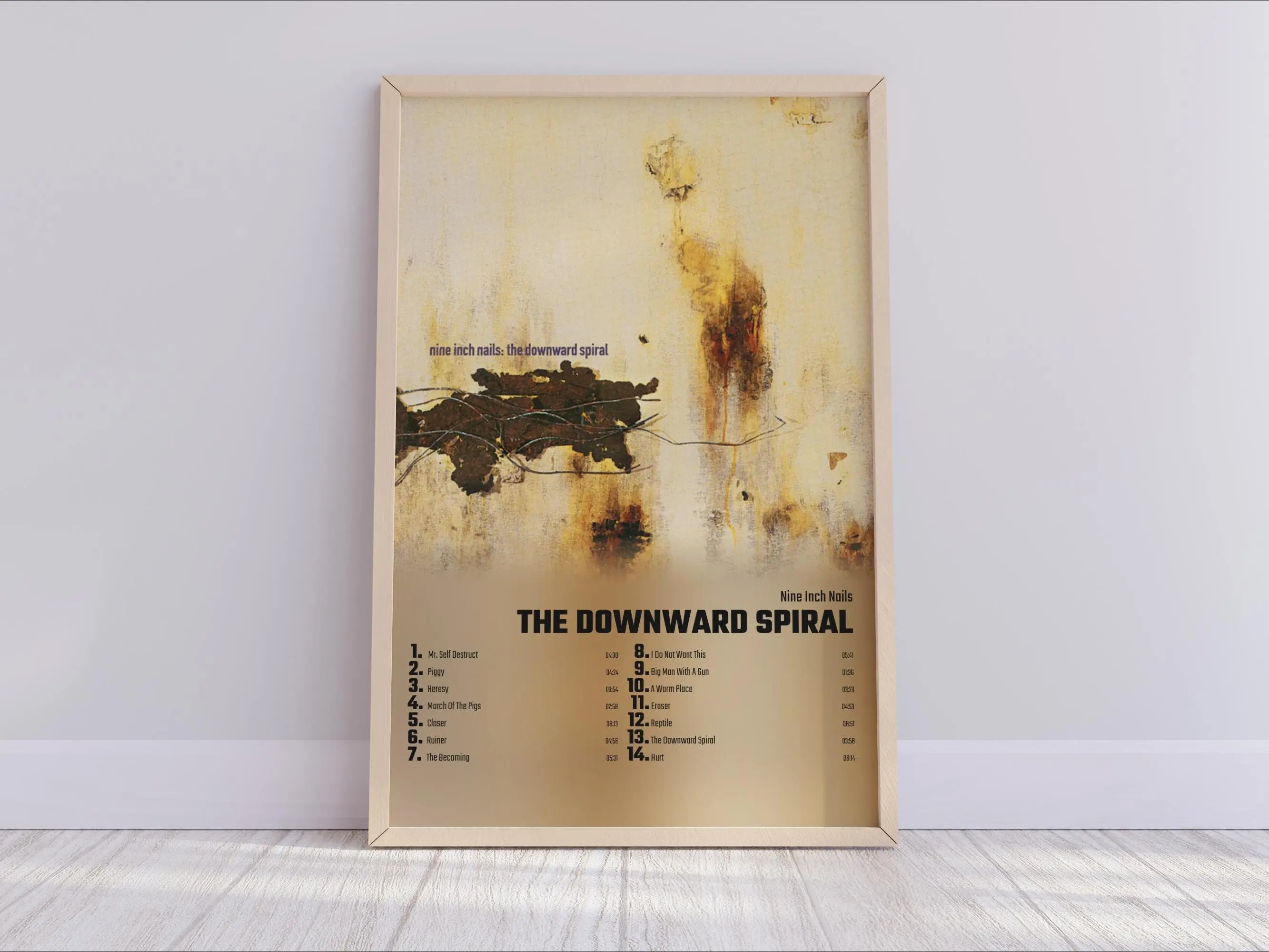 Nine Inch Nails - The Downward Spiral Album Cover Poster Meaningful Gift For Family Gift For Boyfriend Valentine Gift Birthday Gift Holiday Gift