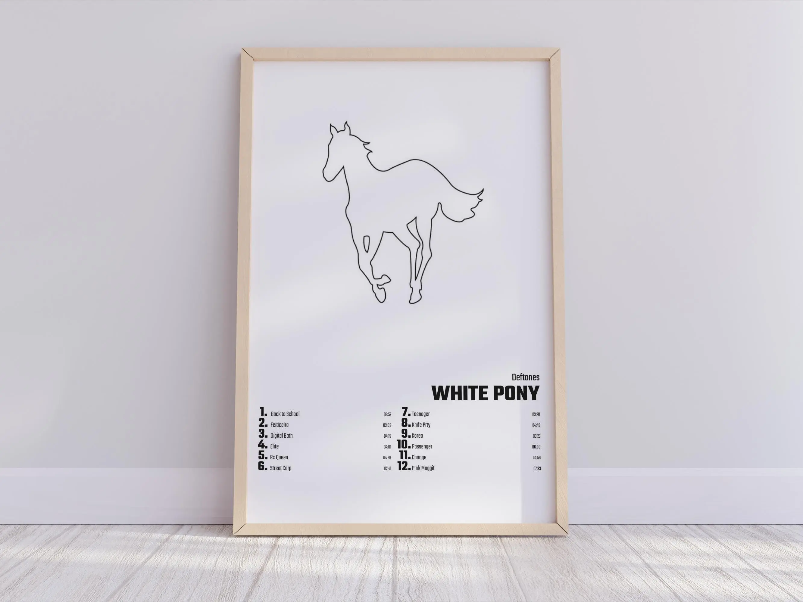 Deftone - White Pony Album Cover Poster Meaningful Gift For Family Gift For Boyfriend Valentine Gift Birthday Gift Holiday Gift