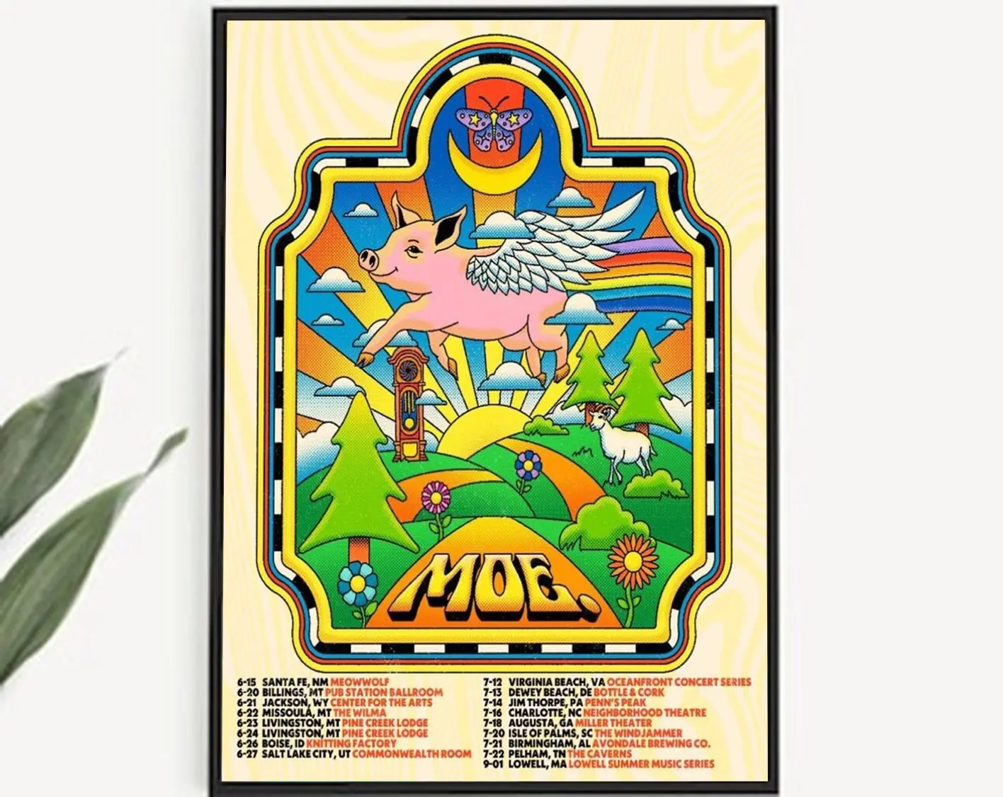 Moe. 17-date Summer 2023 Tour Poster Meaningful Gift For Family Gift For Boyfriend Valentine Gift Birthday Gift Holiday Gift