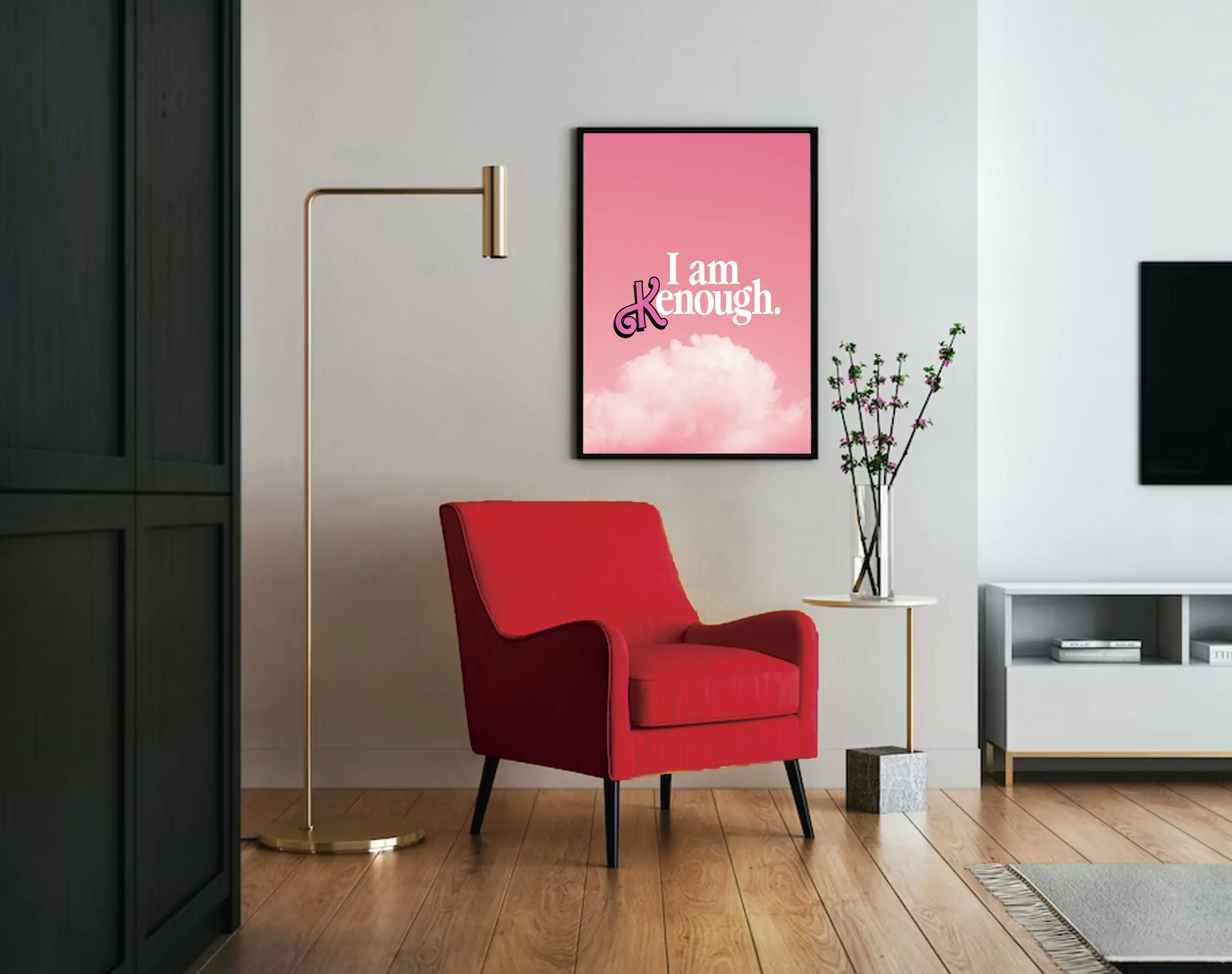I am Kenough - Barie Movie - Barbie and Ken Poster Meaningful Gift For Family Gift For Boyfriend Valentine Gift Birthday Gift Holiday Gift