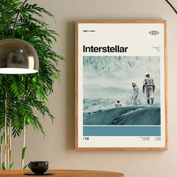Retro Interstellar Movie Poster, Movie Wall Decor Poster Meaningful Gift For Family Gift For Boyfriend Valentine Gift Birthday Gift Holiday Gift