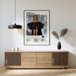 Beyonce Chicago, IL Night 1 Renaissance World Tour Setlist Poster Meaningful Gift For Family Gift For Boyfriend Valentine Gift Birthday Gift Holiday Gift