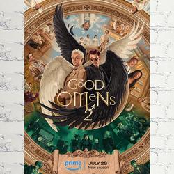 Good Omens Season 2 Movie Poster Meaningful Gift For Family Gift For Boyfriend Valentine Gift Birthday Gift Holiday Gift