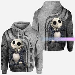 Jack Skellington Rock Paper Scissors Hoodie, Personalized 3D Hoodie