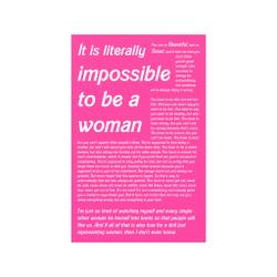 Barbie Monologue Poster Meaningful Gift For Family Gift For Boyfriend Valentine Gift Birthday Gift Holiday Gift