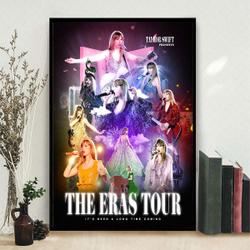 Taylor Eras Tour Poster for fans, Eras Tour Concert Poster Meaningful Gift For Family Gift For Boyfriend Valentine Gift Birthday Gift Holiday Gift