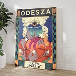 Odesza Concert Poster 2023 Tour the Last Goodbye Lady Variant, Music Tour Vintage Poster Meaningful Gift For Family Gift For Boyfriend Valentine Gift Birthday Gift Holiday Gift