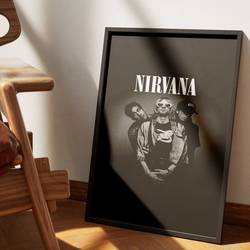 Nirvana Poster, Kurt Cobain Poster, Rock Poster Meaningful Gift For Family Gift For Boyfriend Valentine Gift Birthday Gift Holiday Gift