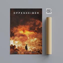 Oppenheimer Movie Poster, Oppenheimer Poster Meaningful Gift For Family Gift For Boyfriend Valentine Gift Birthday Gift Holiday Gift