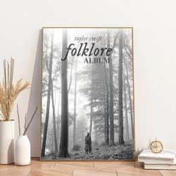 Taylo Folklore Poster, Folklore Album Poster, Meaningful Gift For Family Gift For Boyfriend Valentine Gift Birthday Gift Holiday Gift