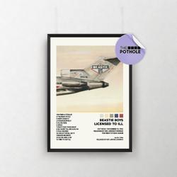 Beastie Boys Posters / Licensed to ill Poster, Album Cover Poster Meaningful Gift For Family Gift For Boyfriend Valentine Gift Birthday Gift Holiday Gift