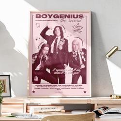 Vintage Boygenius The Record Album Poster, Boygenius 2023 Tour Poster Meaningful Gift For Family Gift For Boyfriend Valentine Gift Birthday Gift Holiday Gift