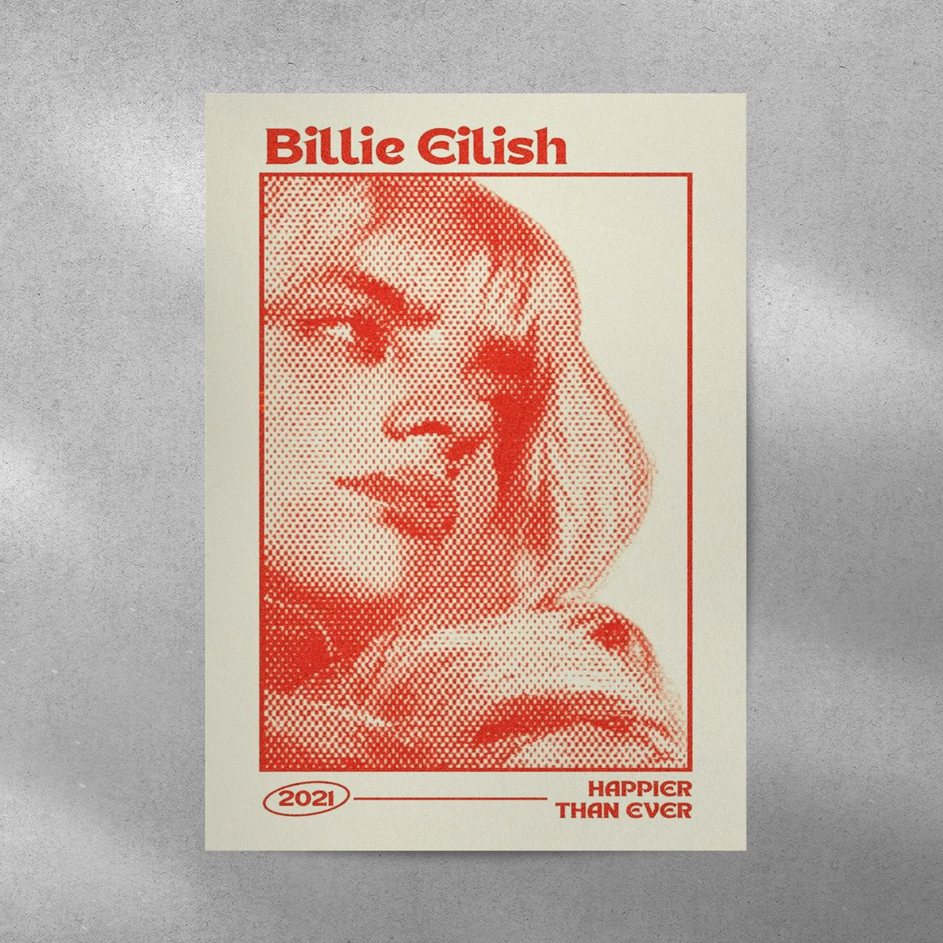 Billie Eilish Poster Meaningful Gift For Family Gift For Boyfriend Valentine Gift Birthday Gift Holiday Gift
