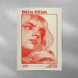 Billie Eilish Poster Meaningful Gift For Family Gift For Boyfriend Valentine Gift Birthday Gift Holiday Gift