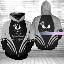 Jack Skellington Hoodie, Jack Skellington, I'm A Nightmare Dressed As A Day Dream Hoodie