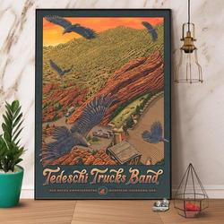 Poster July 28 2023 Tedeschi Trucks Band Red Rocks Tour Poster Meaningful Gift For Family Gift For Boyfriend Valentine Gift Birthday Gift Holiday Gift