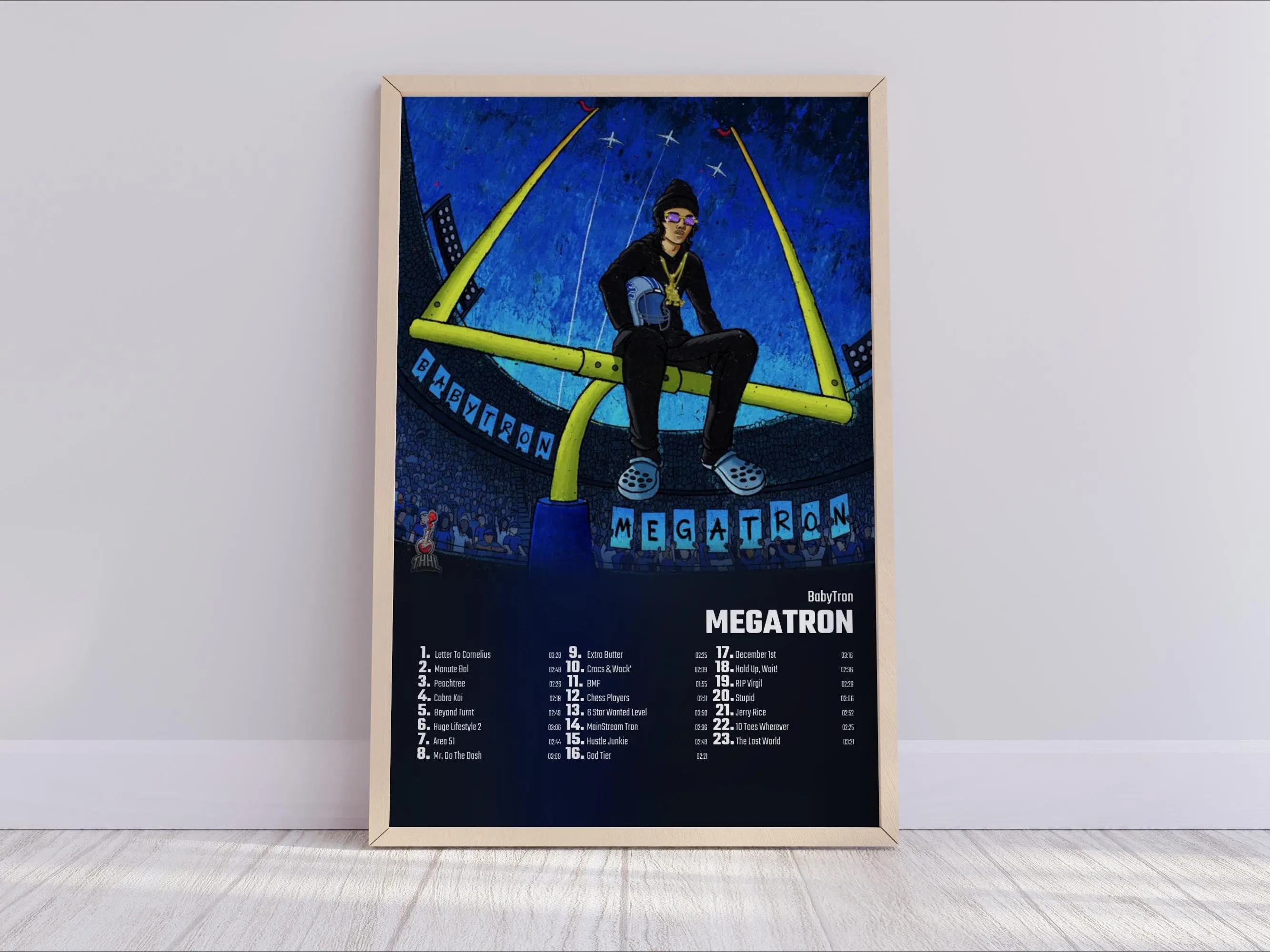 BabyTron - Megatron Album Cover Poster Meaningful Gift For Family Gift For Boyfriend Valentine Gift Birthday Gift Holiday Gift