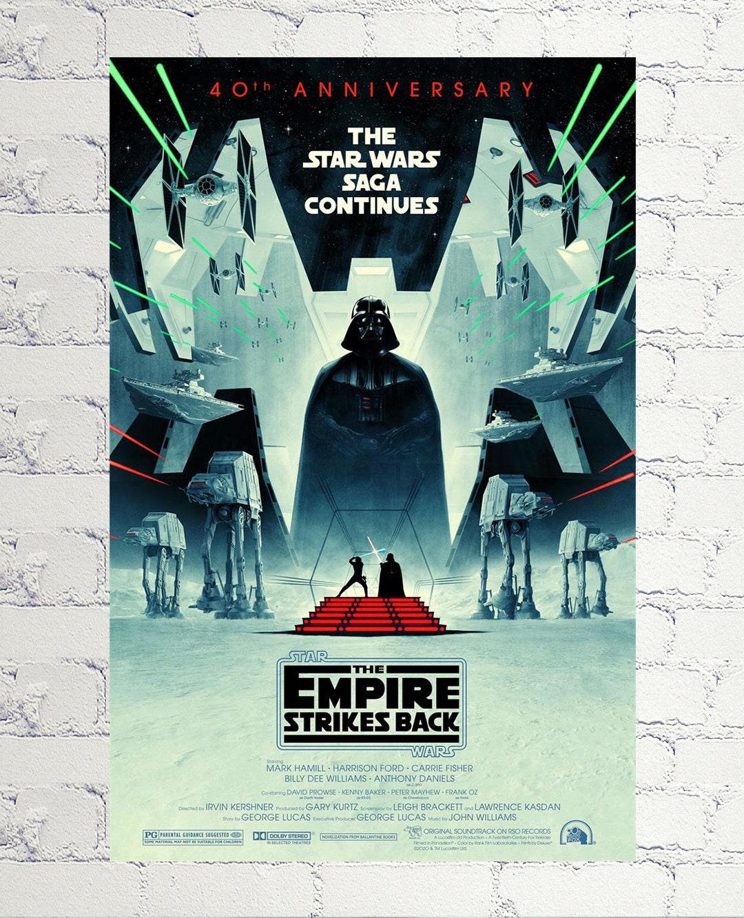 The Empire Strikes Back - 40Th Anniversary Poster Meaningful Gift For Family Gift For Boyfriend Valentine Gift Birthday Gift Holiday Gift