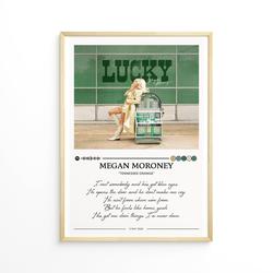 Megan Moroney Lucky Album Poster, Album Cover Poster Meaningful Gift For Family Gift For Boyfriend Valentine Gift Birthday Gift Holiday Gift