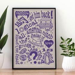 Album Trackless Poster GUTS by Olivia Rodrigo Meaningful Gift For Family Gift For Boyfriend Valentine Gift Birthday Gift Holiday Gift