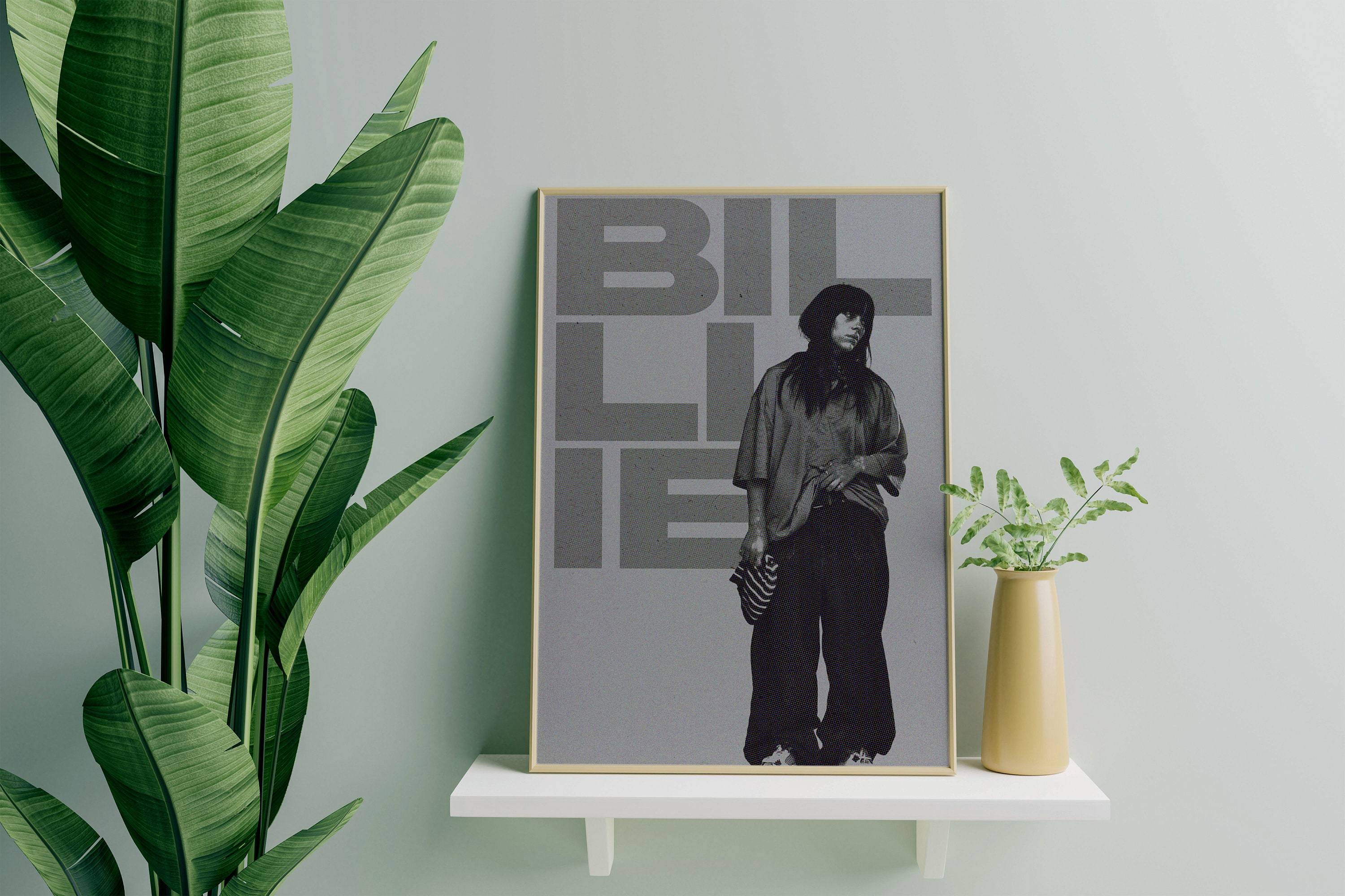 Billie Eilish Poster - Billie Poster - Pop Music Art - Billie Eilish Gift Meaningful Gift For Family Gift For Boyfriend Valentine Gift Birthday Gift Holiday Gift