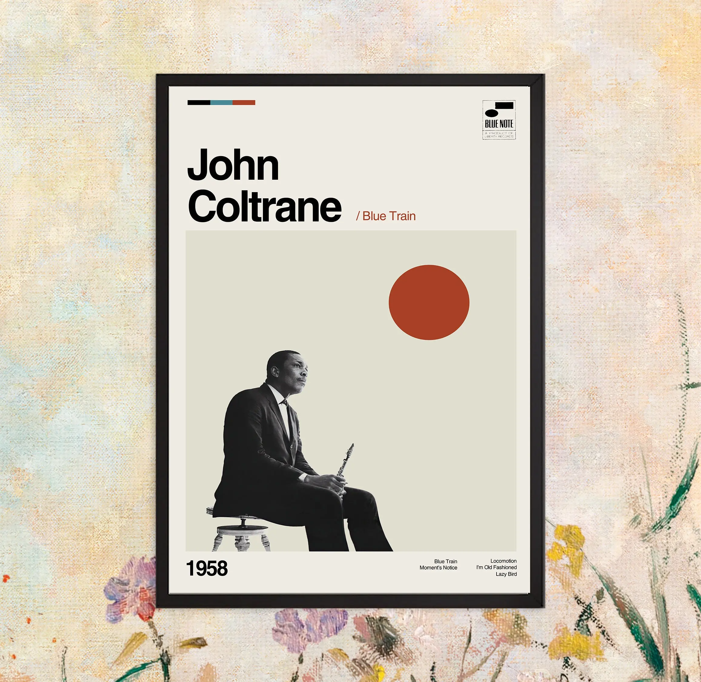 John Coltrane Poster, John Coltrane Vintage Poster, Album Poster Meaningful Gift For Family Gift For Boyfriend Valentine Gift Birthday Gift Holiday Gift