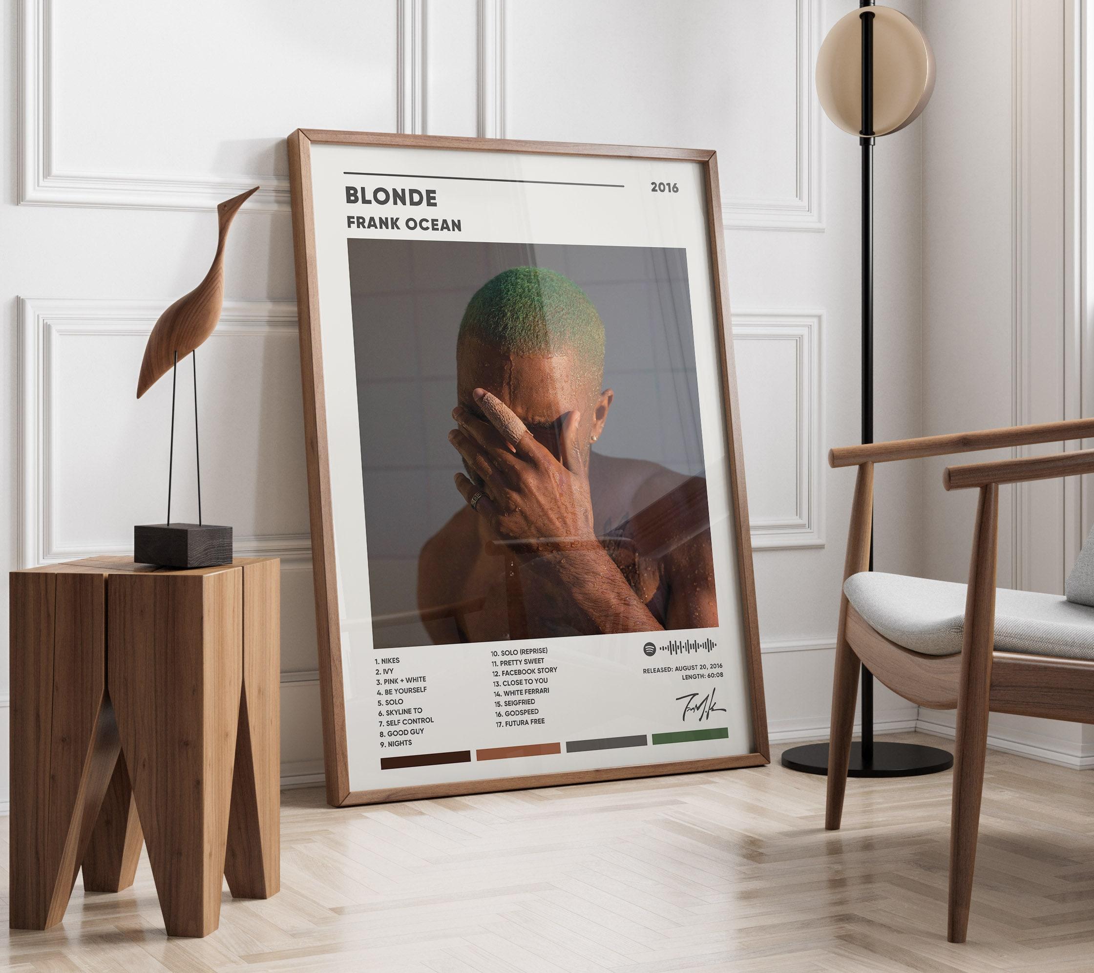 Frank Ocean Blonde Album Cover Poster, Frank Ocean Blonde Poster Meaningful Gift For Family Gift For Boyfriend Valentine Gift Birthday Gift Holiday Gift