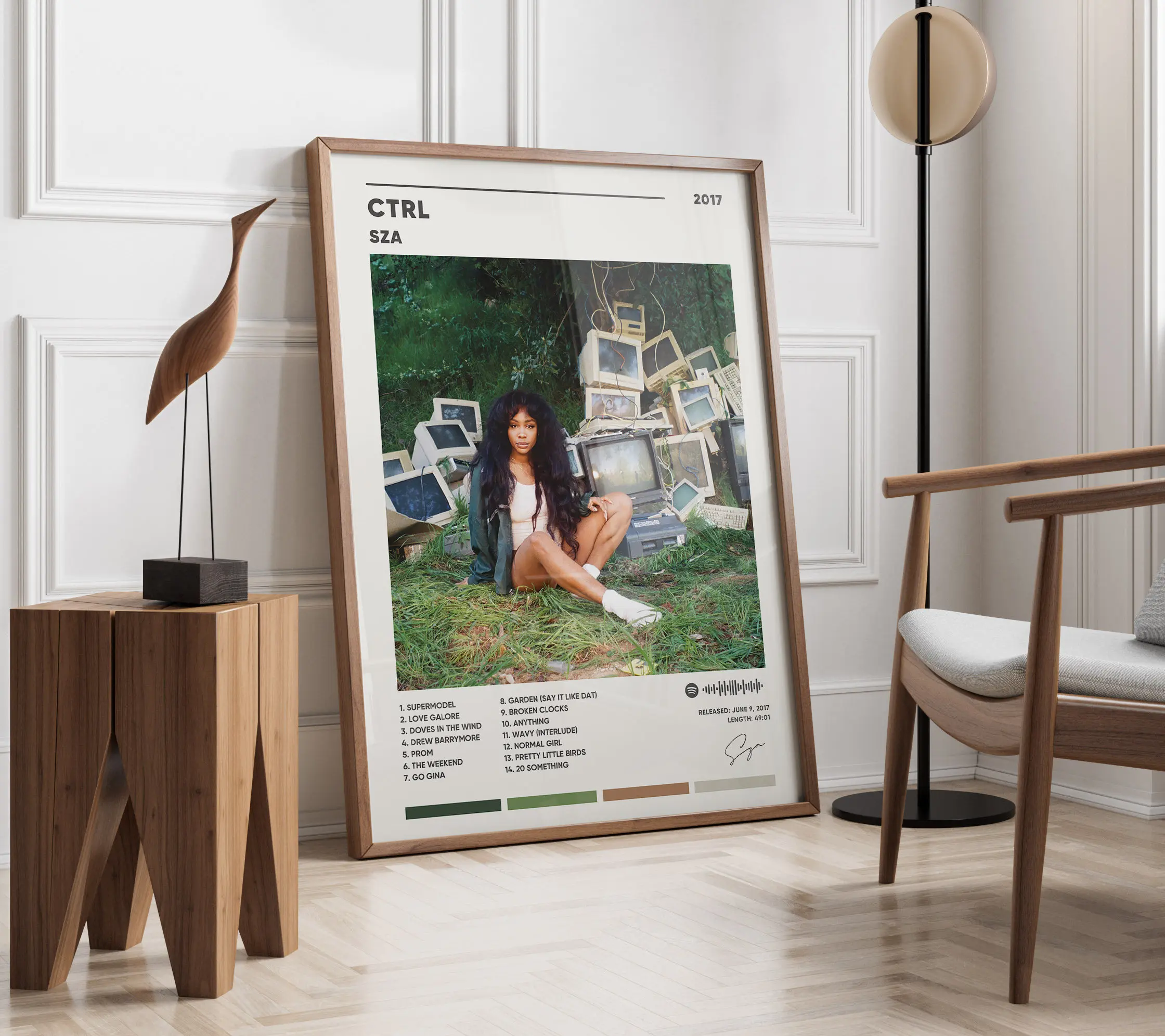 SZA CTRL Album Cover Poster, SZA Ctrl Poster Meaningful Gift For Family Gift For Boyfriend Valentine Gift Birthday Gift Holiday Gift