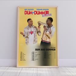 Young Dolph - Dum And Dummer Album Cover Poster Meaningful Gift For Family Gift For Boyfriend Valentine Gift Birthday Gift Holiday Gift