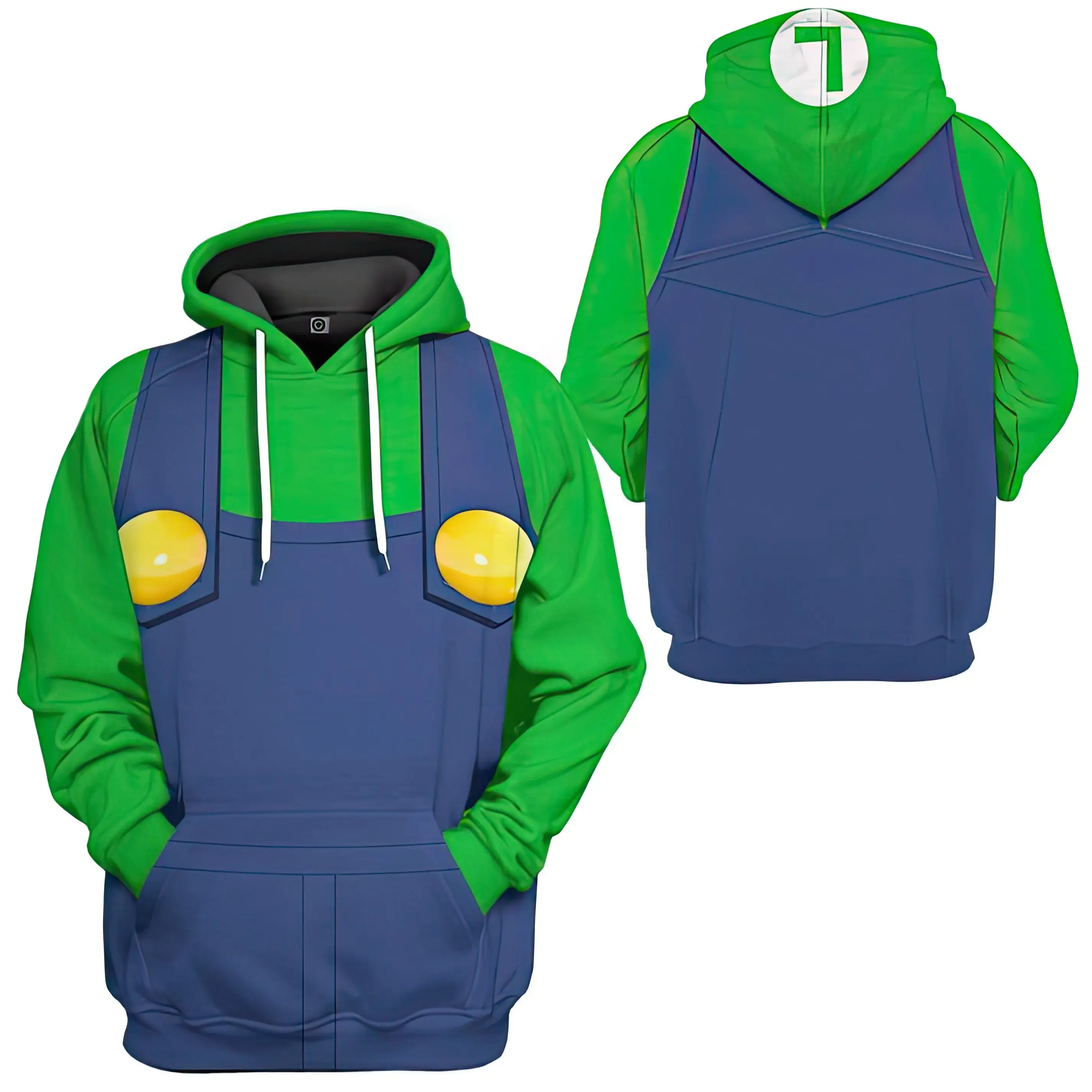 Luigi Custom Apparel 3D Hoodie