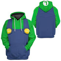 Luigi Custom Apparel 3D Hoodie