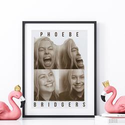 Phoebe Bridgers Poster, Funny Face Poster Meaningful Gift For Family Gift For Boyfriend Valentine Gift Birthday Gift Holiday Gift