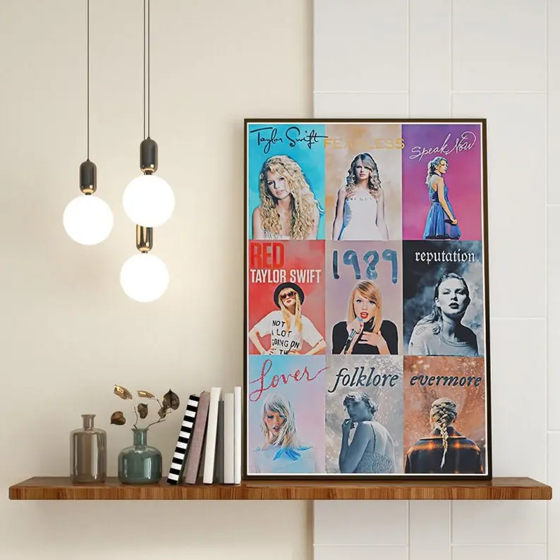 Taylor Album Poster Canvas, TS 1989 The Eras tour Concert Poster Meaningful Gift For Family Gift For Boyfriend Valentine Gift Birthday Gift Holiday Gift