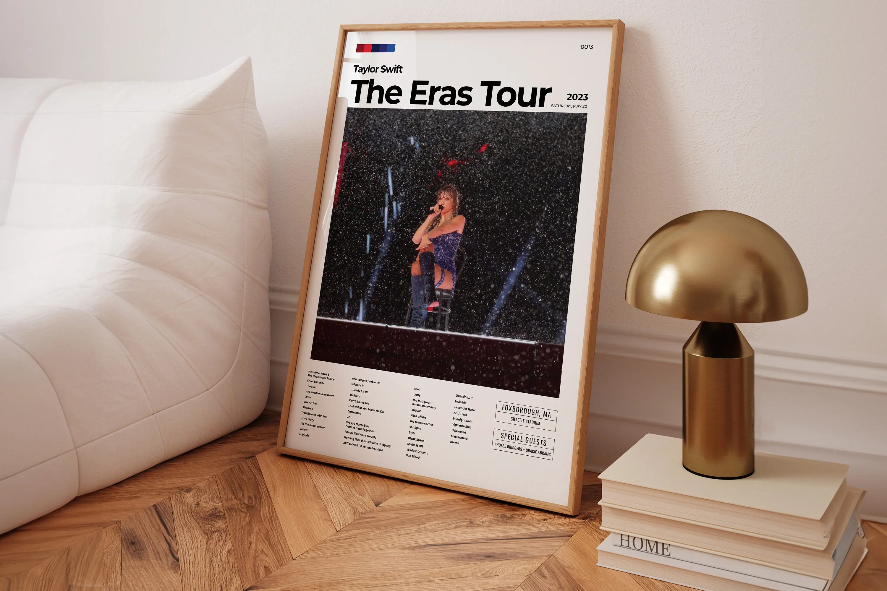Foxborough MA Night 2 Rain Show Taylor The Eras Tour Setlist Poster Meaningful Gift For Family Gift For Boyfriend Valentine Gift Birthday Gift Holiday Gift