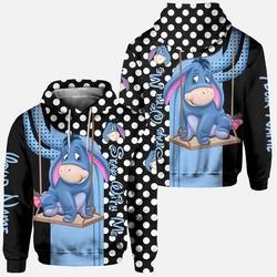 Custom Winnie The Pooh Eeyore Hoodie Personalized Eeyore Hoodie