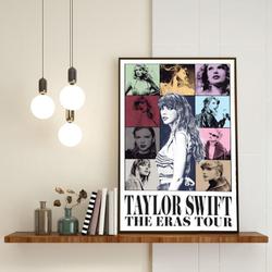 Taylor 2023 Poster Canvas, Personalized The Eras tour Concert Poster Meaningful Gift For Family Gift For Boyfriend Valentine Gift Birthday Gift Holiday Gift