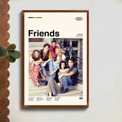 Friends Movie Poster, Friends Print, Retro Movie Poster Meaningful Gift For Family Gift For Boyfriend Valentine Gift Birthday Gift Holiday Gift