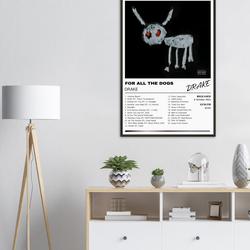 Drake Album Poster Cover, Drake Poster, For All The Dogs Album Poster Meaningful Gift For Family Gift For Boyfriend Valentine Gift Birthday Gift Holiday Gift