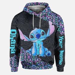Stitch Ohana Means Family Women Hoodie Custom Stitch Hoodie