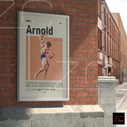 Arnold Schwarzenegger Bodybuilding Poster Meaningful Gift For Family Gift For Boyfriend Valentine Gift Birthday Gift Holiday Gift