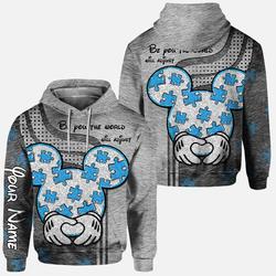 Personalized Mickey Hoodie Custom Name Mickey Hoodie