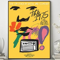 The 1975 Enterprise Center October 23, 2023 St Louis, MO Poster, Music Tour 2023 Poster Meaningful Gift For Family Gift For Boyfriend Valentine Gift Birthday Gift Holiday Gift