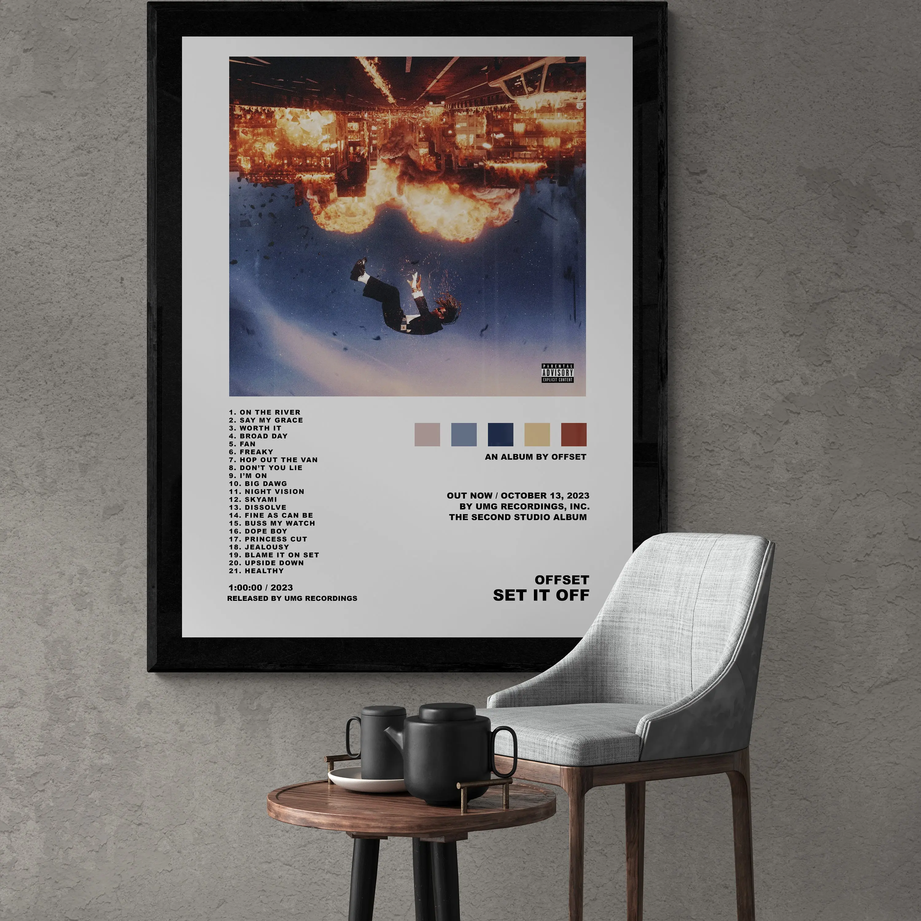Offset set it off album poster, offset solo album poste Meaningful Gift For Family Gift For Boyfriend Valentine Gift Birthday Gift Holiday Gift