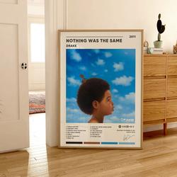 Drake Nothing Was the Same Album Cover Poster Meaningful Gift For Family Gift For Boyfriend Valentine Gift Birthday Gift Holiday Gift