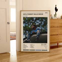 J. Cole 2014 Forest Hills Drive Album Cover Poster Meaningful Gift For Family Gift For Boyfriend Valentine Gift Birthday Gift Holiday Gift