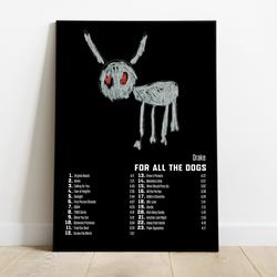Drake Poster Set Of 6 Album Poster | For All The Dogs | More Life | Take Care Meaningful Gift For Family Gift For Boyfriend Valentine Gift Birthday Gift Holiday Gift