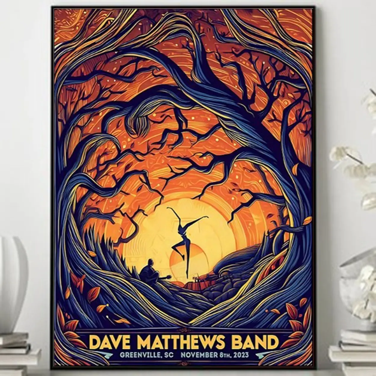 Dave Matthews Band Tour Greenville November 8th, 2023 Poster Meaningful Gift For Family Gift For Boyfriend Valentine Gift Birthday Gift Holiday Gift
