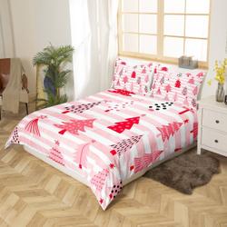Xmas Pine Tree Bedding Set Christmas New Year Kids Girls Bedding Set Gift For Your Girlfriend Boyfriend Gift For Love Gift For Friend Best Valentine Present Holiday Gift